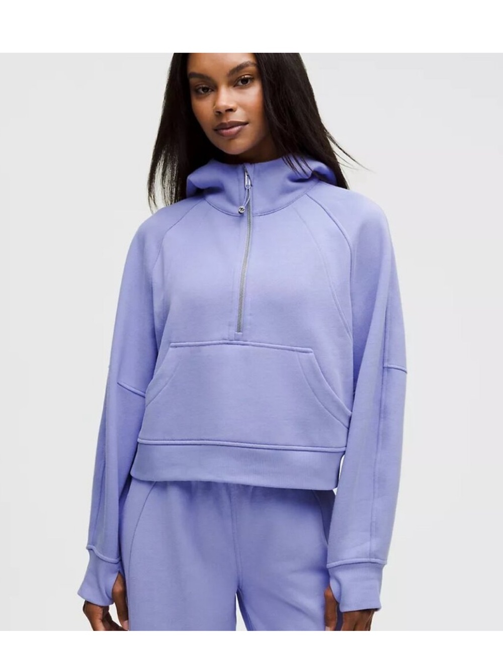 lululemon athletica Lavender Scuba Half-Zip Hoodie